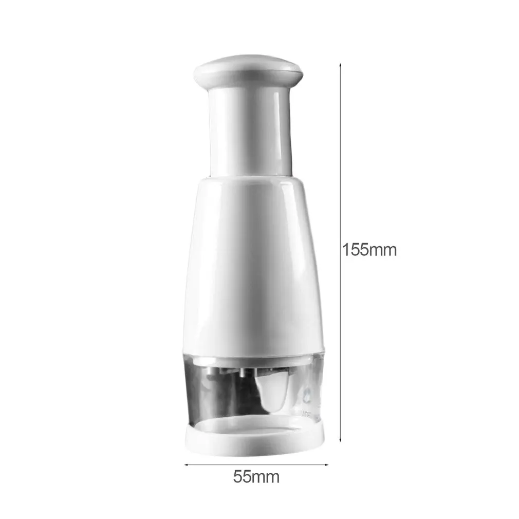 

White Stainless Steel Kitchen Pressing Slicer Peeler Dicer Vegetable Garlic Onion Food Chopper Cutter Tools