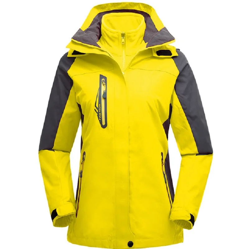 Зимняя флисовая водонепроницаемая куртка Женская ветровка дождевая уличная