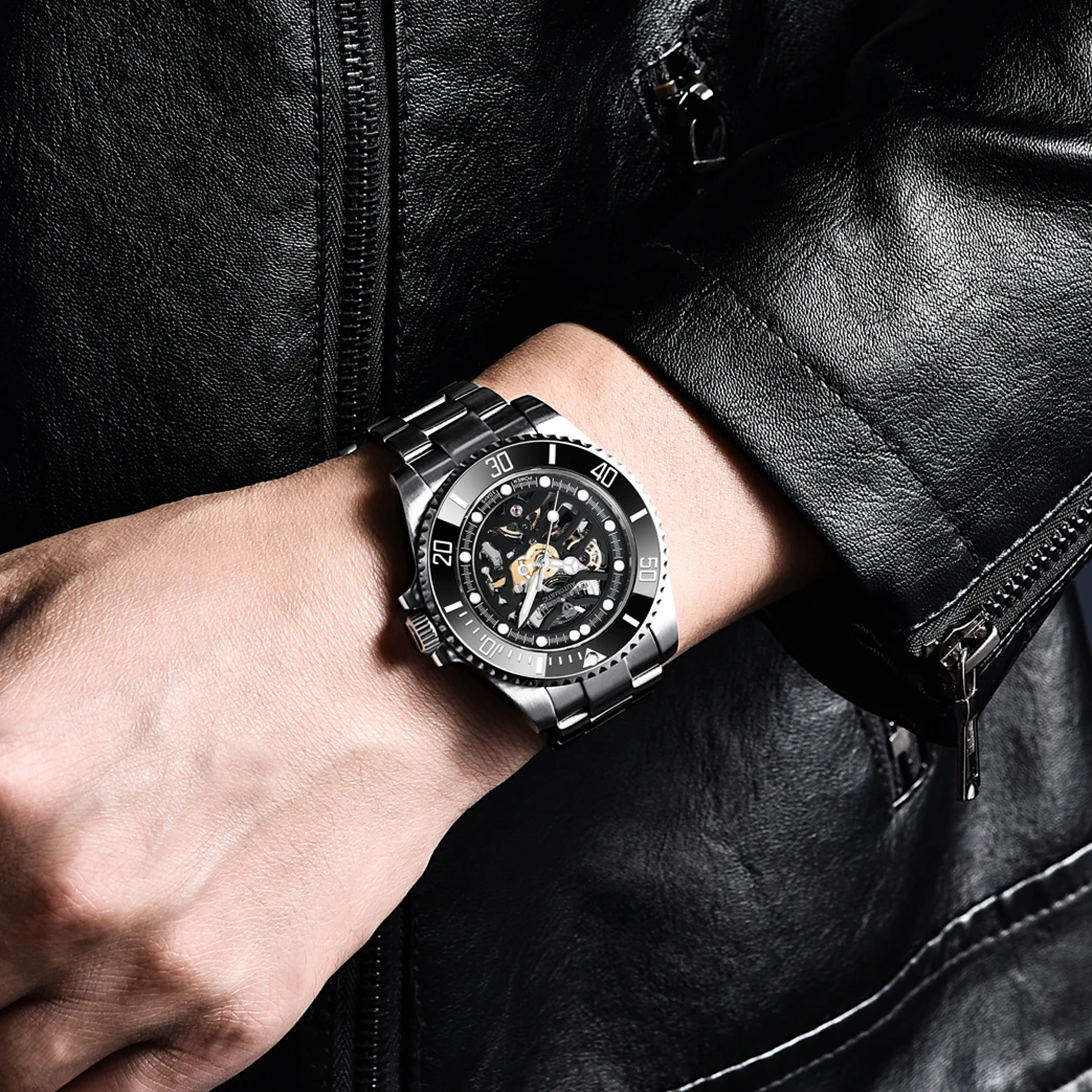

PAGANI DESIGN Luminous Men's Automatic Watches Luxury Famous 100M Waterproof Full Steel Mechanical Watch Men Quartz reloj hombre