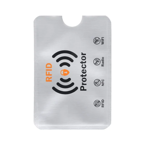 10pcs anti -roubo para protetor de cartão de crédito RFID bloqueando o titular da luva do titular da capa Caso Protection Bank Card Caso novo