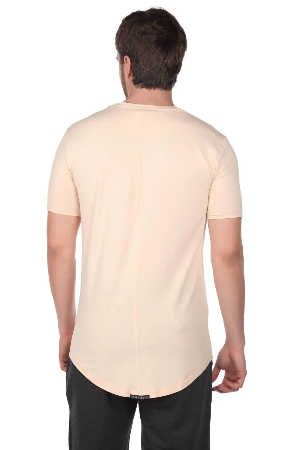 

Erkek Rose Ksa Kollu Bisiklet Yaka T-Shirt