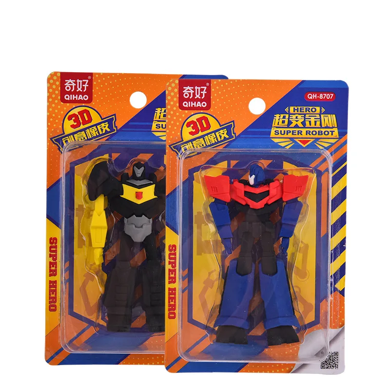 

Robot Eraser Cartoon Creative DIY Suction Card Mount Removable Assembly Cute Stationery Student Gifts Kids Toys School Supplies