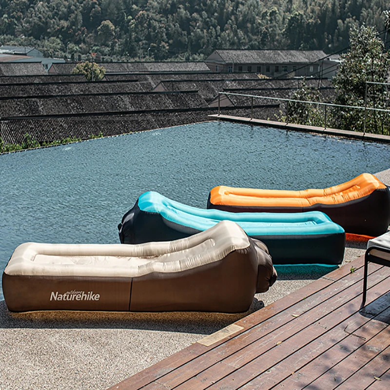 

Naturehike Portable Double-Layer Inflatable Sofa Bed Lunch Break Beach Portable Lazy Net Red Air Cushion Chair NH20FCD05