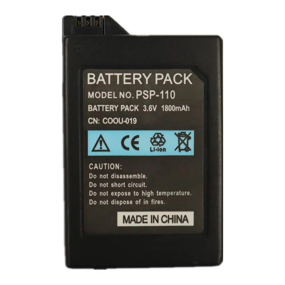 

High Capacity1800mAh PSP 110 Battery For Sony PSP-110 PSP 1000 Console Gamepad Rechargeable Battery