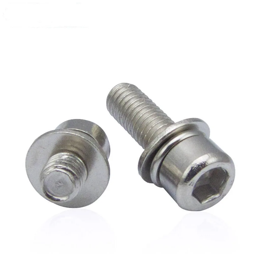 

M3/M4 Hexagon Socket Head Cap Screws Spring Washer Three Combination Screw vis inoxydable parafuso inox Viti DIN6900-5/DIN912