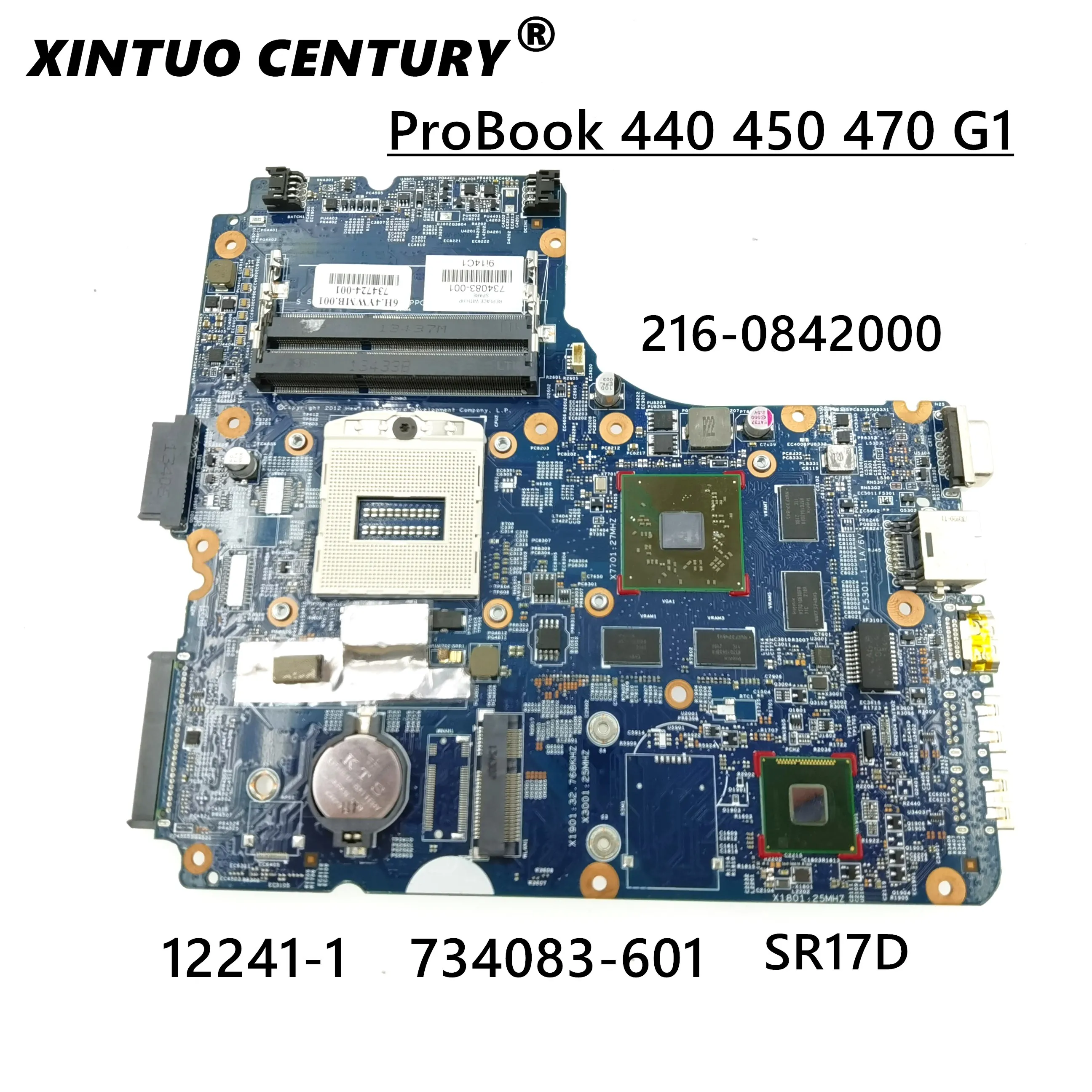 

Laptop motherboard For HP Probook 440 G1 450 G1 Mainboard 734083-001 734083-601 12241-1 48.4YW03.011 SR17D 216-0842000