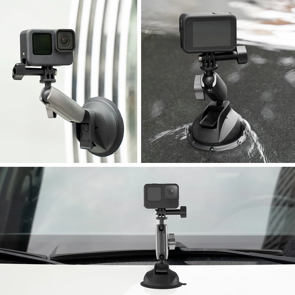 

Aluminum Alloy Adjustable Bracket 360 Degree Rotating Car Cup Holder Folding GPS Car Bracket Interior Accessories