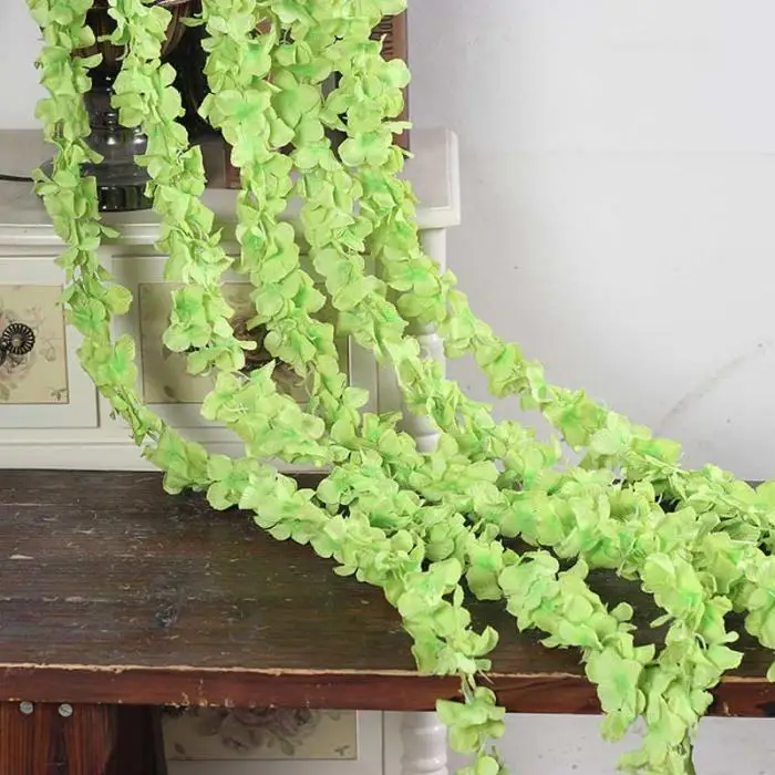 

10 Pcs Rattan Strip Wisteria Artificial Flower Vine For Wedding DIY Craft Home Party Kids Room Decoration SDF-SHIP