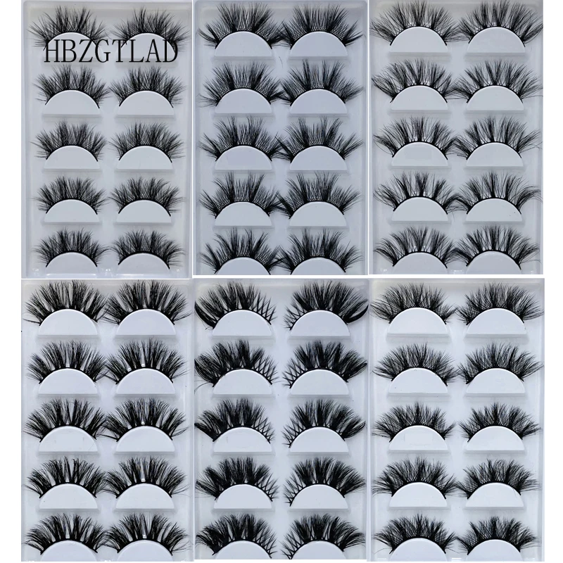 Новинка 5 пар искусственные 3D норковые ресницы натуральные длинные накладные