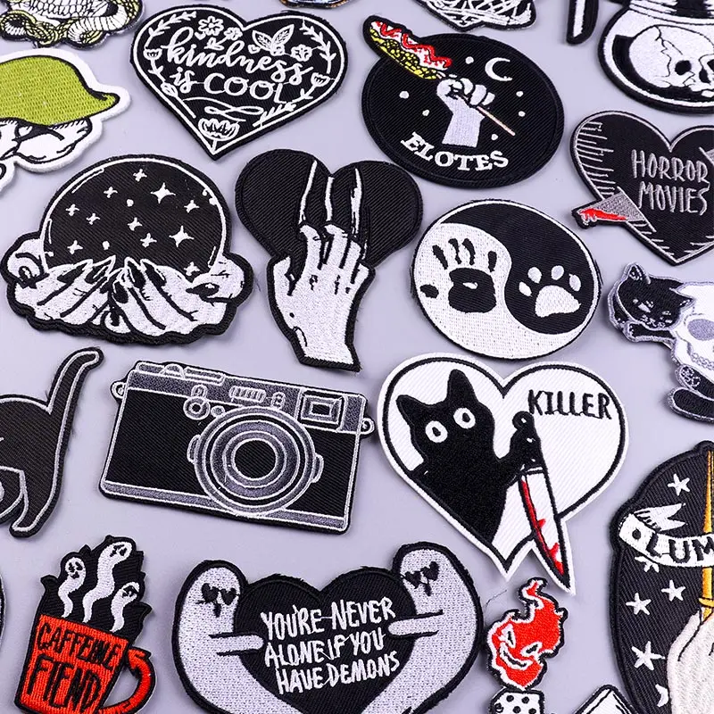 

Нашивка в стиле панк патчи для глажки одежды нашивки для камеры Пришивание одежды царапины патчи Вышивка аппликация для украшения одежды