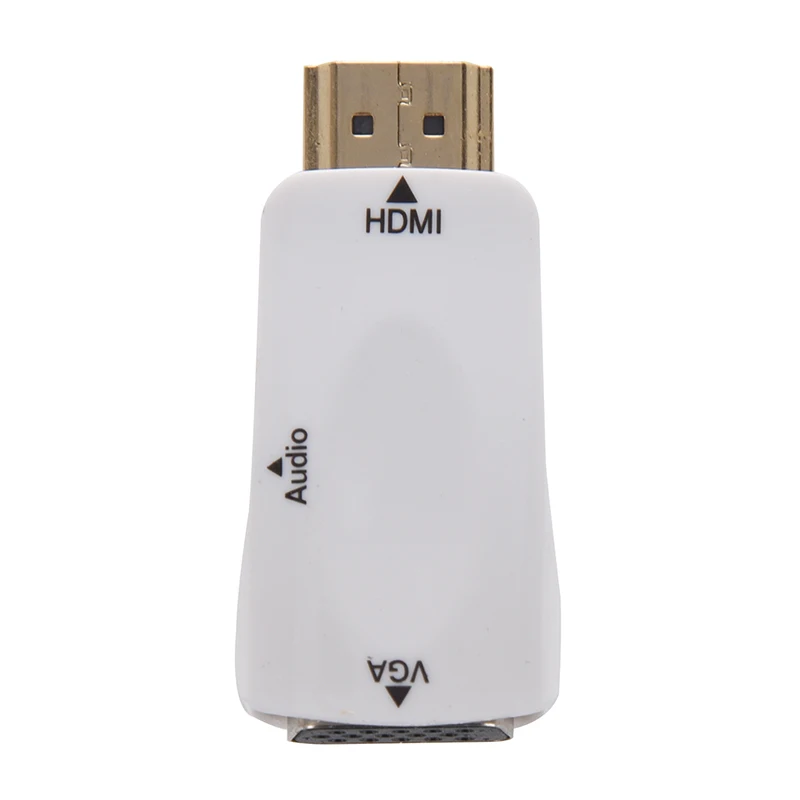 1080P HDMI Мужской к VGA Женский адаптер видео конвертер с аудио выходом | Электроника