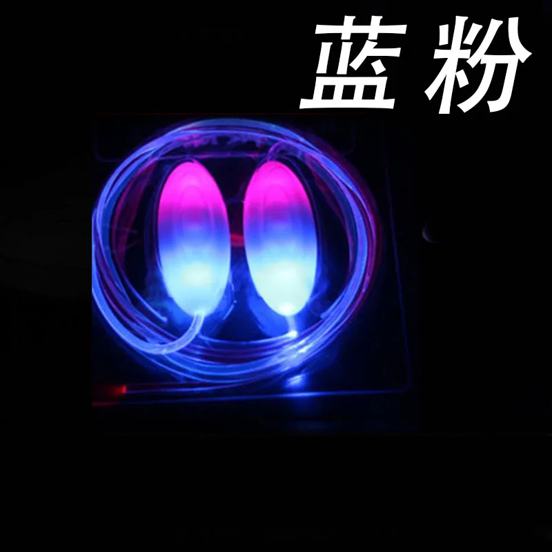 1 шт. разноцветная неоновая обувь с LED подсветкой, обувь на шнурках, светящиеся шнурки, аксессуары, вечерние принадлежности - Цвет: Blue Pink