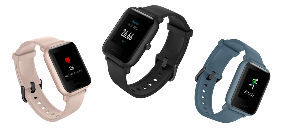 Смарт-часы Amazfit Bip Lite Huami, светильник с Bluetooth и монитором сердечного ритма, срок службы батареи 45 дней, водонепроницаемость 3 АТМ