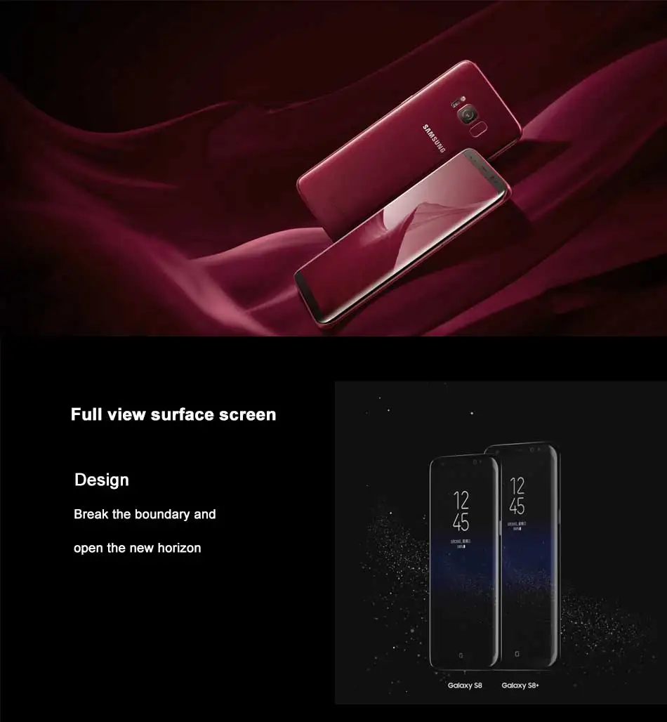 Мобильный телефон Sprint samsung Galaxy S8 Plus S8+ G955U LTE Snapdragon 835 Восьмиядерный G955P 6," 4 Гб 64 Гб NFC 4G телефон