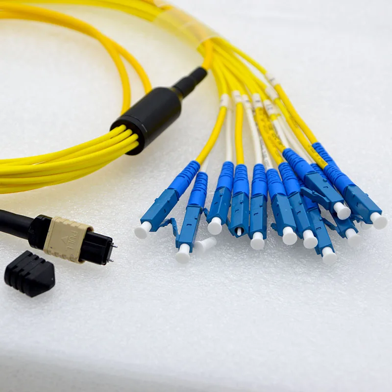 1pcs MPO-LC Optic Fiber Jumper 10 Gigabit Single-Mode 12-Core 40G Fiber jumper Module Connector MTP Fiber Switch Cable Special