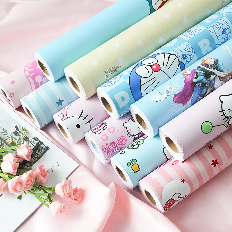 

10M Environmental Protection Pvc Self-Adhesive Wallpapers Cartoon Bedroom Children's Room Boys And Girls Home Wall Stickers