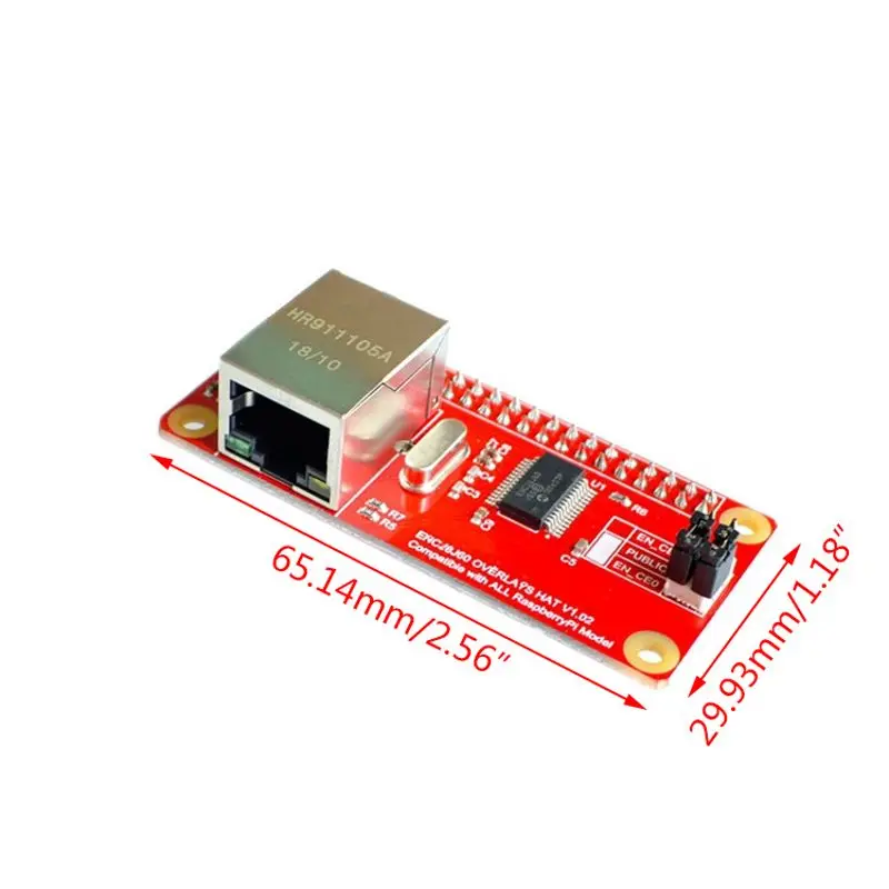 

ENC28J60 Ethernet Network LAN Adapter Module for Raspberry Pi Zero
