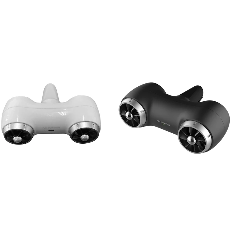 

2Set Purifier Outlet Air Vent Conditioning Clip Purifier Car Air Purifier Negative Ion Purifier For Car White & Black