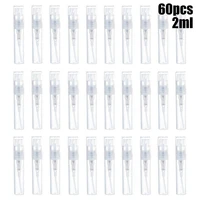 60pcs 2ml mini clear plastic spray bottle small protable cosmetic atomizer perfume bottles empty container refillable sample