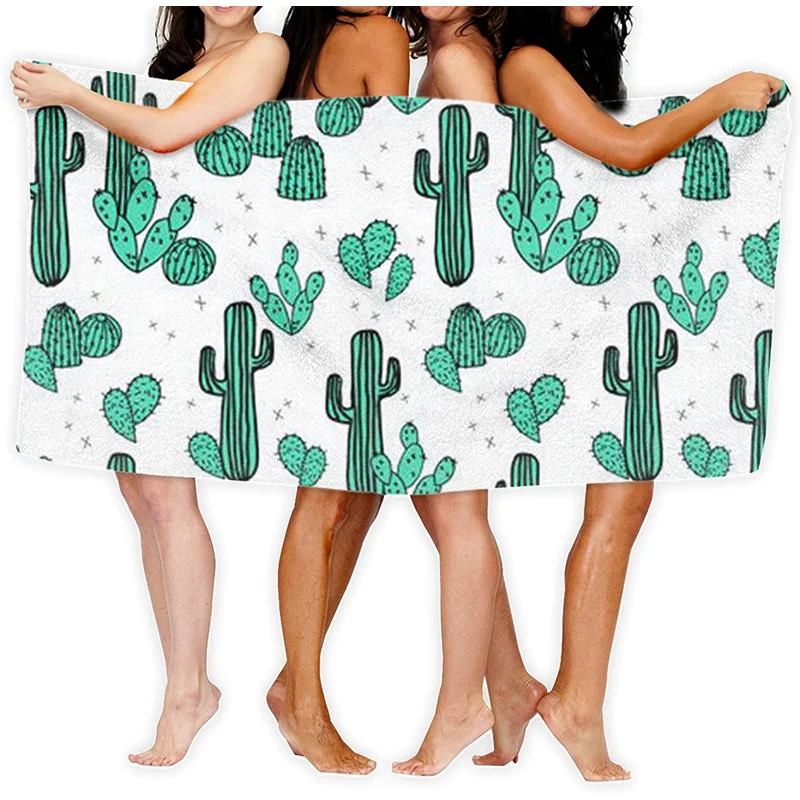 

Cactus spiny cactus bath towel, 30" X50" quick-drying towel for pool, spa and gym 100% microfiber