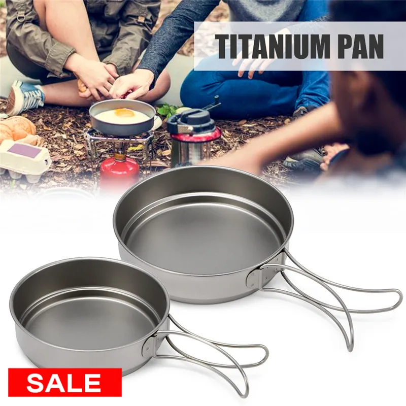 Lixada титановый горшок кухонная посуда для кемпинга сковорода на открытом воздухе