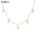 Женское классическое ожерелье с кулоном SIPENGJEL, золотистого и серебряного цвета, вечерние ювелирные изделия в Корейском стиле