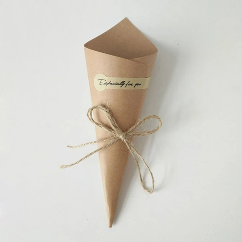 HHO-50Pcs подарочная упаковка из крафт-бумаги упаковочная бумага для цветов обертка