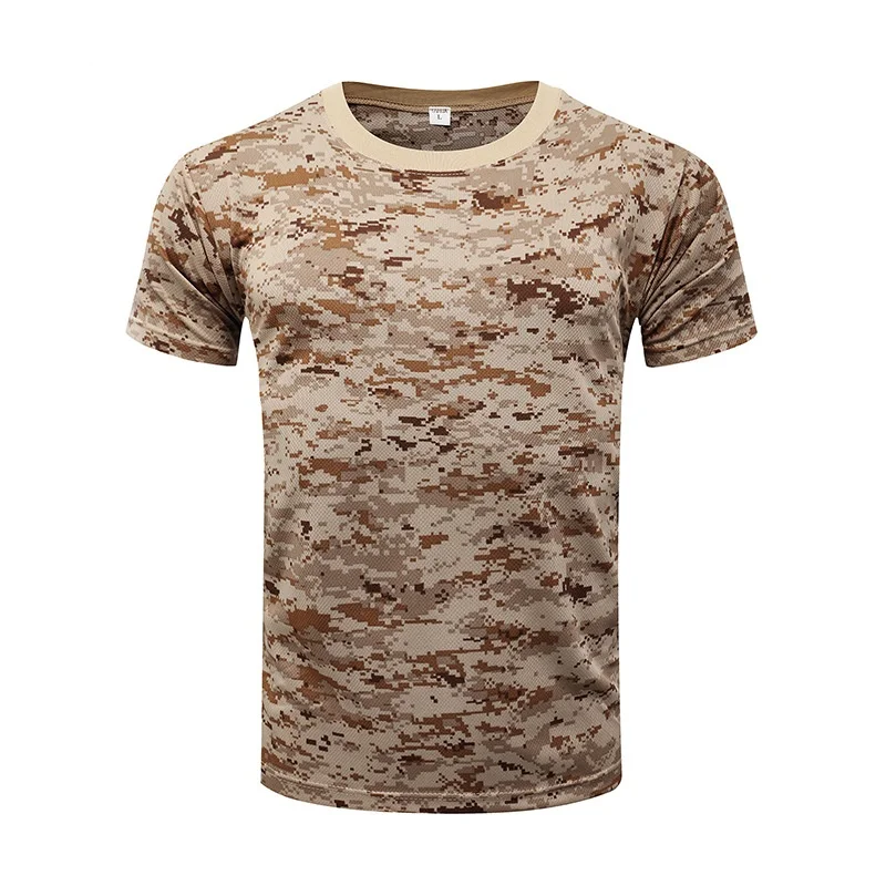

Camouflage Tactical Short Sleeve Men's Quick Dry Combat T-Shirt Military Army Kid's T Shirt Camo Outdoor Hiking Hunting Shirts