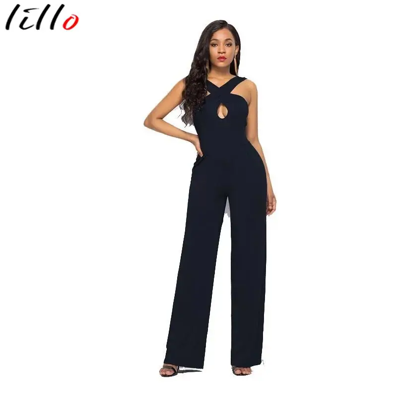 Сексуальный комбинезон несимметричные подтяжки размера плюс Одноцветный с