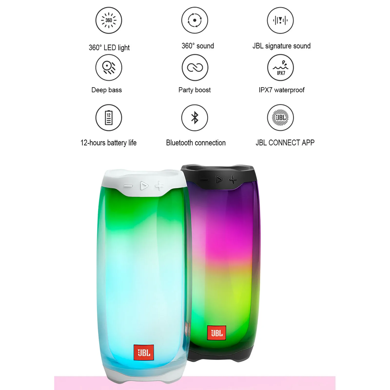 Bluetooth-Колонка JBL Pulse 4 со светодиодной подсветкой Ipx7 водостойкая |