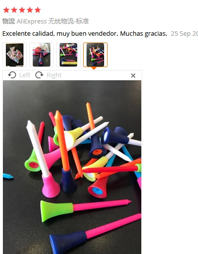 Спортивные многоцветные пластиковые футболки для гольфа 30 шт. 83 мм прочная