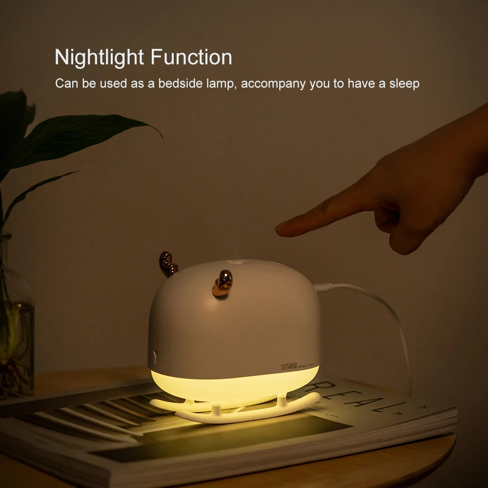 260 мл мини воздушный увлажнитель бытовой тумана сани Олень в форме Портативный usb