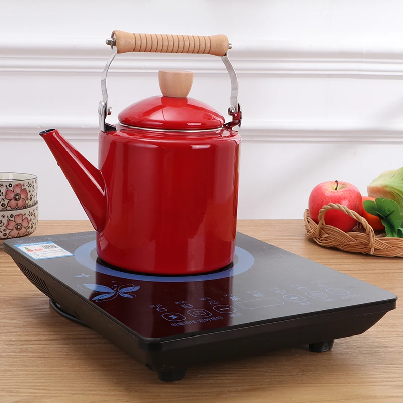 2L чайники кофе кухонная утварь керамический чайник эмаль может использоваться
