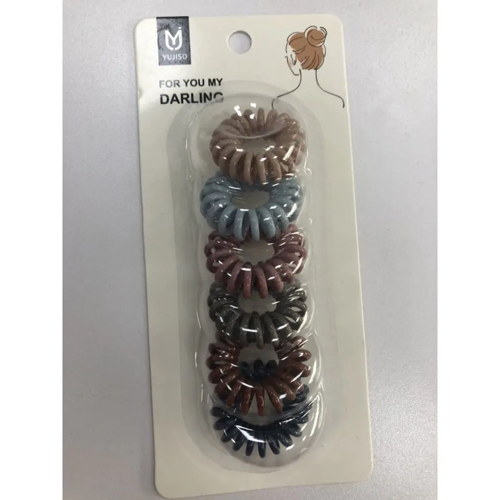 

Новинка женский головной убор аксессуары для волос резинка для волос заколка для волос карамельных цветов телефонная проволока резинка