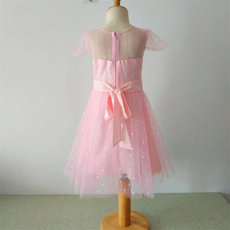 

2020 Newest Flower Girl Dresses Fashion Cap Sleeve Party Pageant First Communion Dress Perfect Little Girls Kids/Children Dress