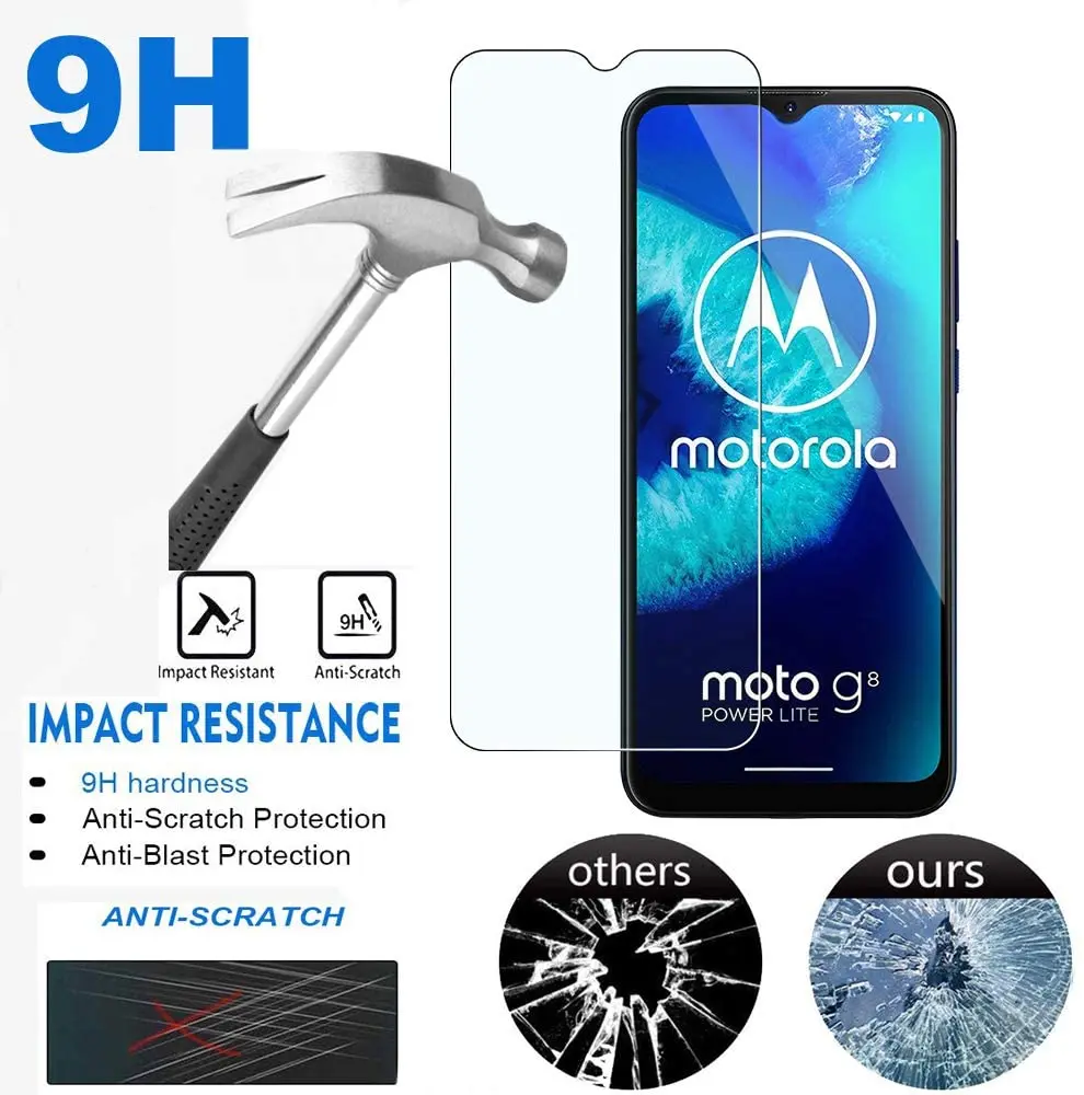 Защитное закаленное стекло для Motorola Moto G8 Play plus G Stylus Power One Hyper Macro E6S E6 G7 2020