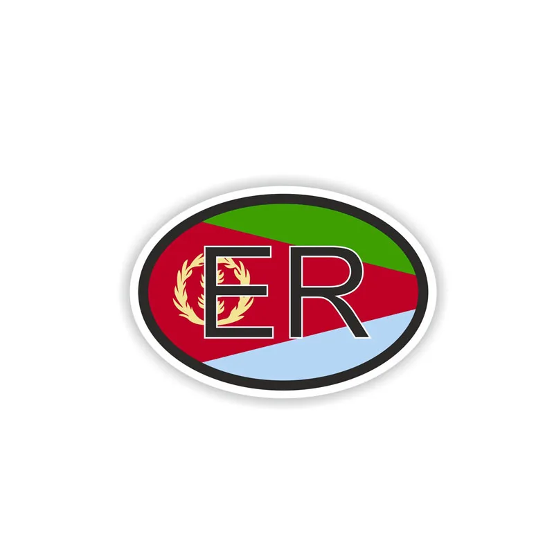 

Popular Car Stickers Funny ERITREA AFRICAN Car Styling Country Code Window Flag Car Stikcer Decal 14CM*9.1CM
