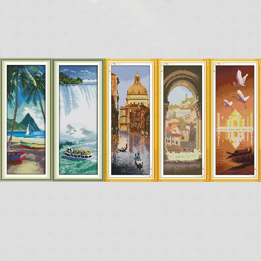 Joy Sunday набор для рукоделия с известными пейзажами Эгейским островом в Таиланде