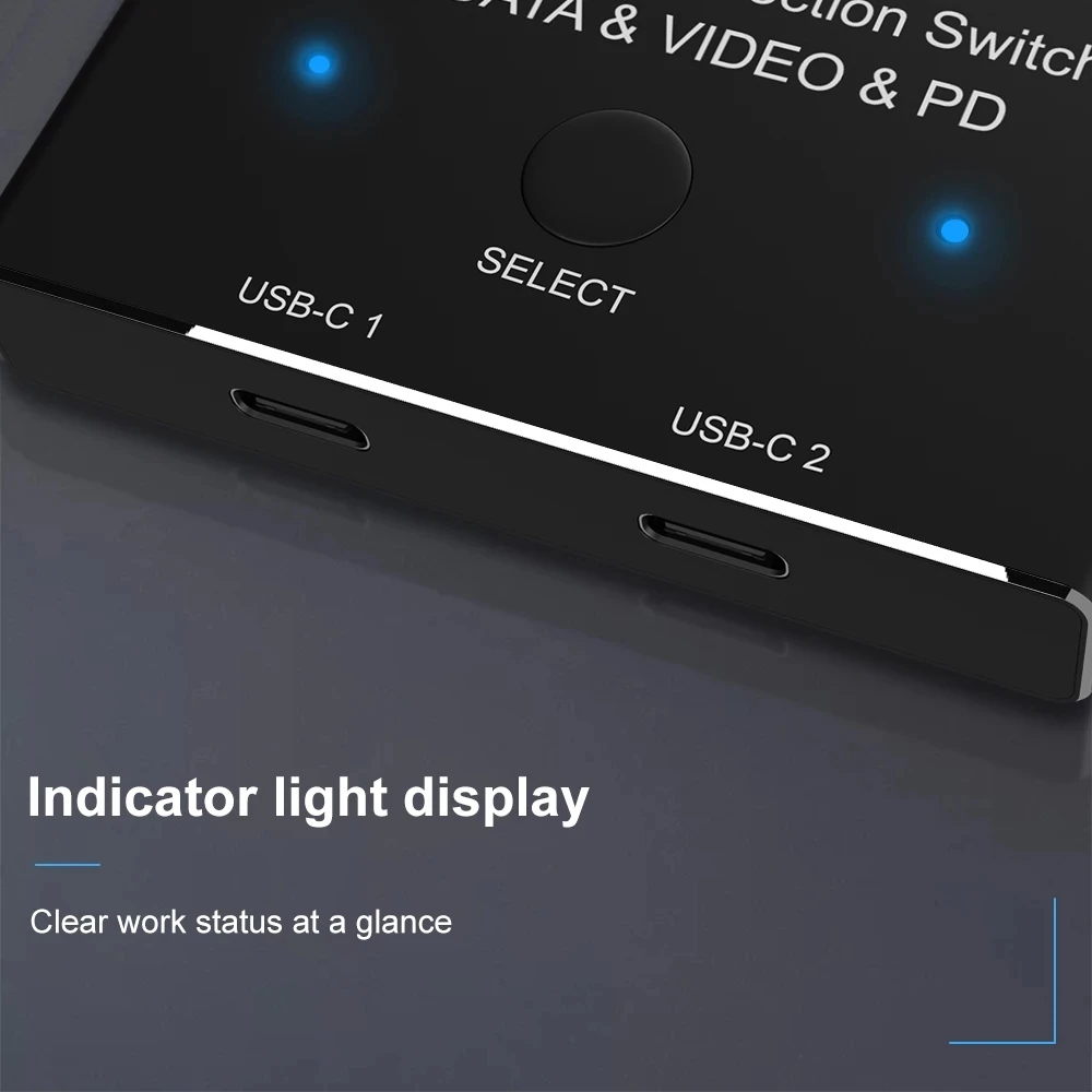 USB Type-C двухсторонний Переключатель 1x 2/2x1 разделитель 3 1 Gen 2 кабель 8K @ 30 Гц 4K 120