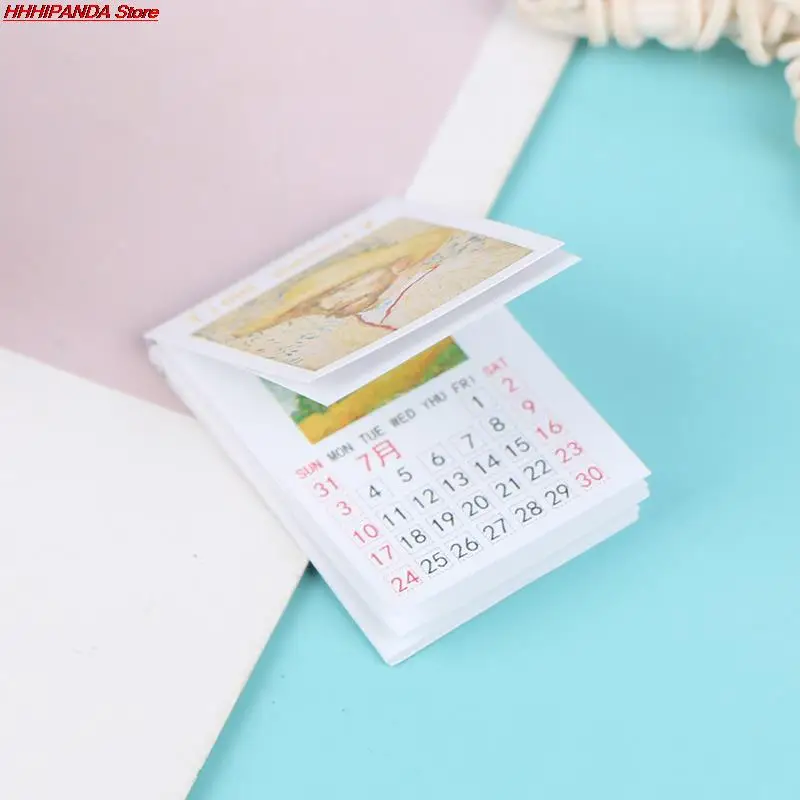 

2022 Miniature Calendar Mini Model 1:12 Points Doll House Life Scene Model
