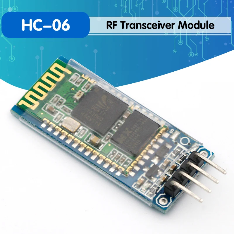 HC06 HC-06 беспроводной последовательный 4-контактный радиочастотный трансивер RS232 TTL