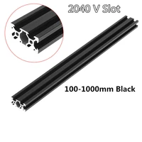 100 1000mm black 2040 v slot aluminum profile extrusion frame for cnc laser engraving machine tool woodworking diy