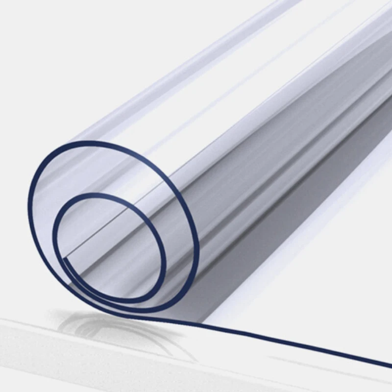 

1mm PVC transparent tablecloth waterproof rectangular table cover pad kitchen pattern oil-proof tablecloth soft glass cloth