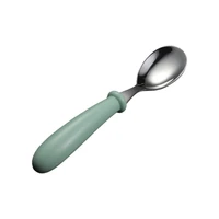 6 pieces toddler stainless steel untensils set children safe flatware round handle food feeding fork spoon cutlery dinnerware