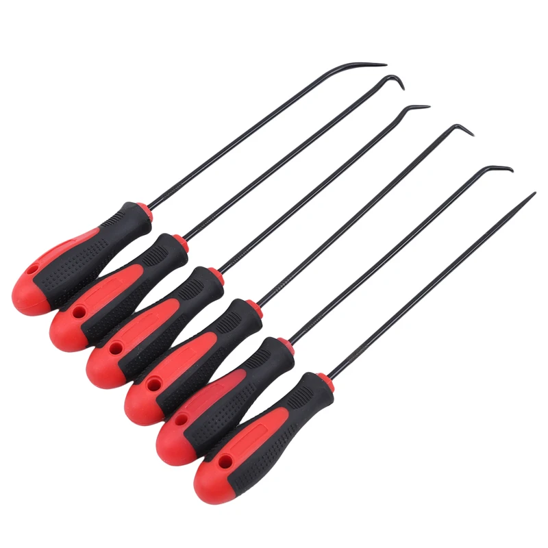 

6pcs/set Durable Auto Pick And Hook Set O Ring Oil Seal Gasket Puller Remover Craft Hand Tool Car Repair Tools