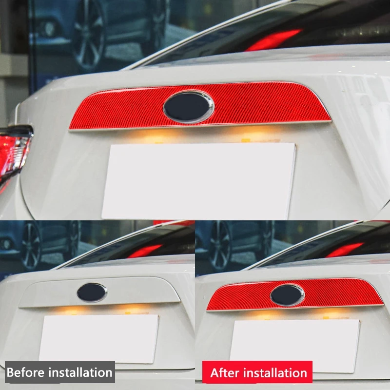 

for Subaru BRZ Toyota 86 Carbon Fiber Rear Car Tail Label Trim Strip Car Exterior Sticker Accessories