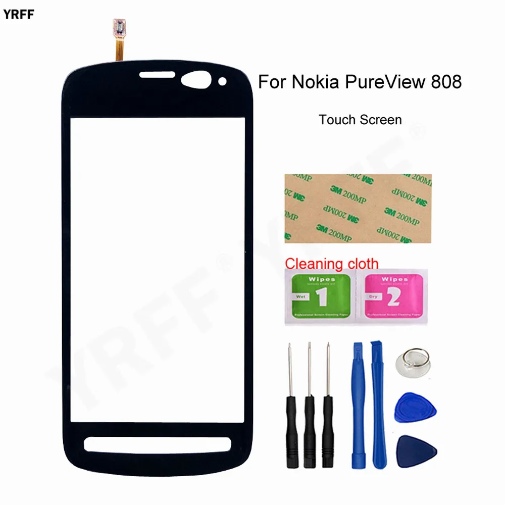 Сенсорный экран 4 0 дюйма для Nokia puобзор 808 сенсорный дигитайзер Датчик Передняя