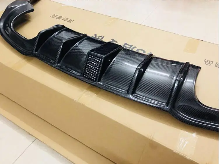 Рассеиватель губ заднего бампера из углеродного волокна для Audi A3 Sline S3 2017 2018 2019 (с