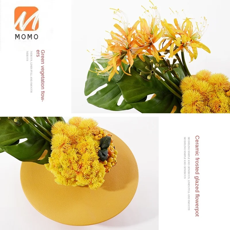 

Modern Simulation Overall Floral Ornaments Living Room Coffee Table Flower Stand Decorative Fake Flower Soft Decoration