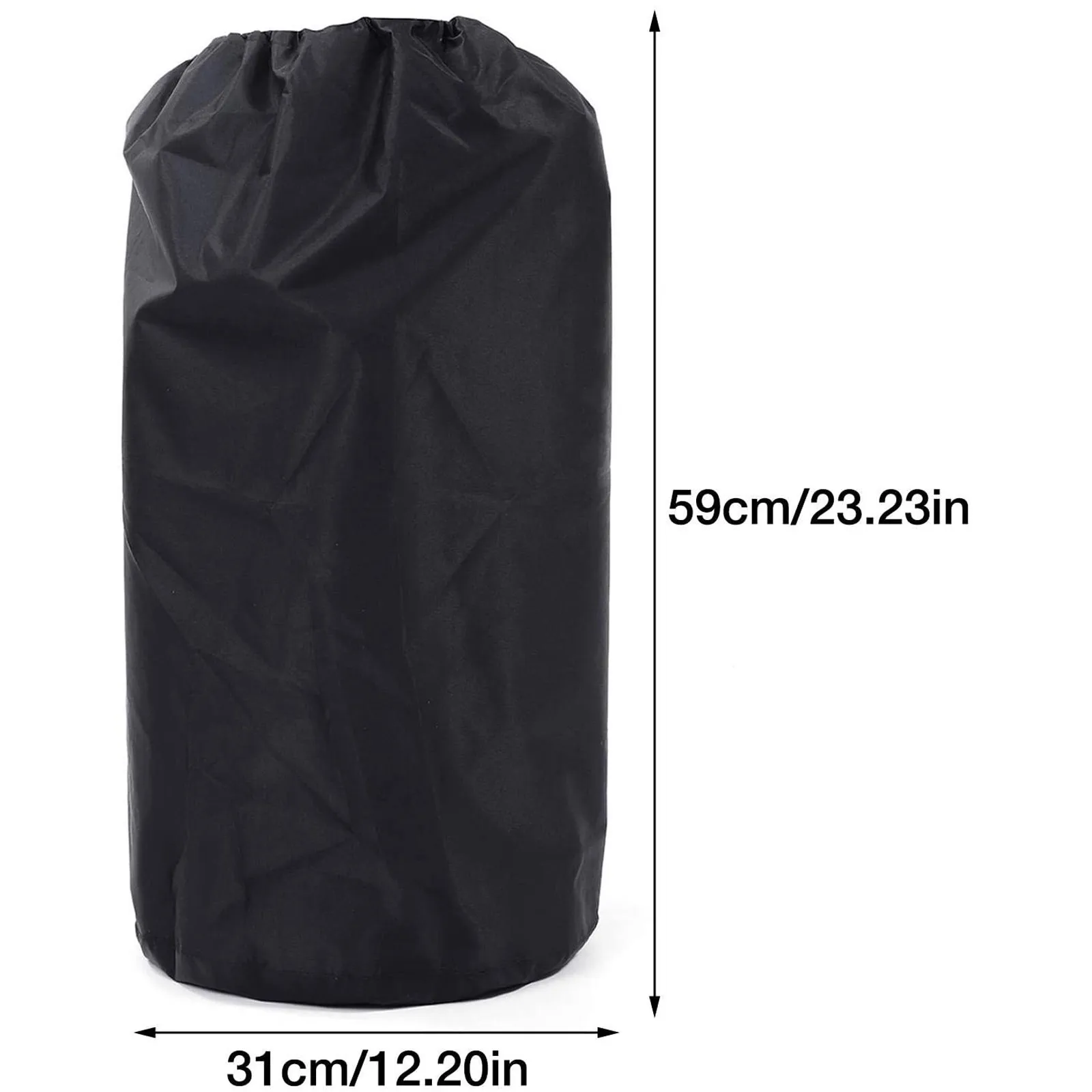 BBQ Gas Cylinder Waterproof Cover Outdoor Rainproof Oven Stove Dust Camping Accessories Oxford Cloth Black | Дом и сад